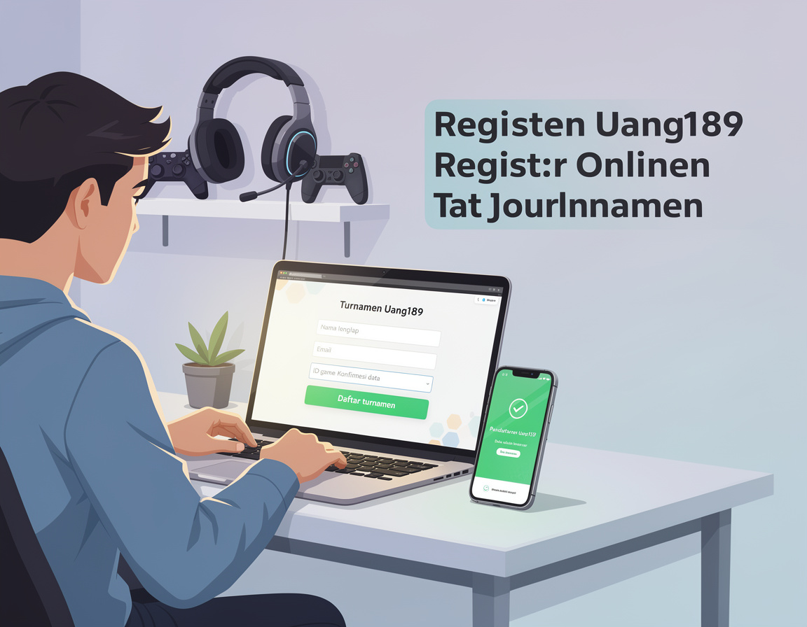Ilustrasi cara daftar turnamen game online untuk turnamen game online uang189